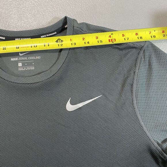 NIKE Zonal Cooling Running T-Shirt Performance Activewear Mens L Dark Gray - Picture 6 of 10